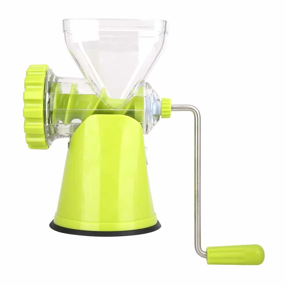 Stainless Steel Blades Plastic Food Chopper Manual Meat Grinder Kitchen Meat Mincer Green for Vegetables Garlic Bl12258