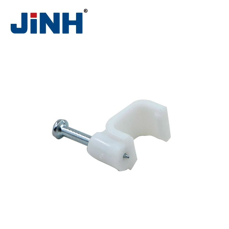 Jinh Flat Type PE Material Electric Wire Nail Cable Clip