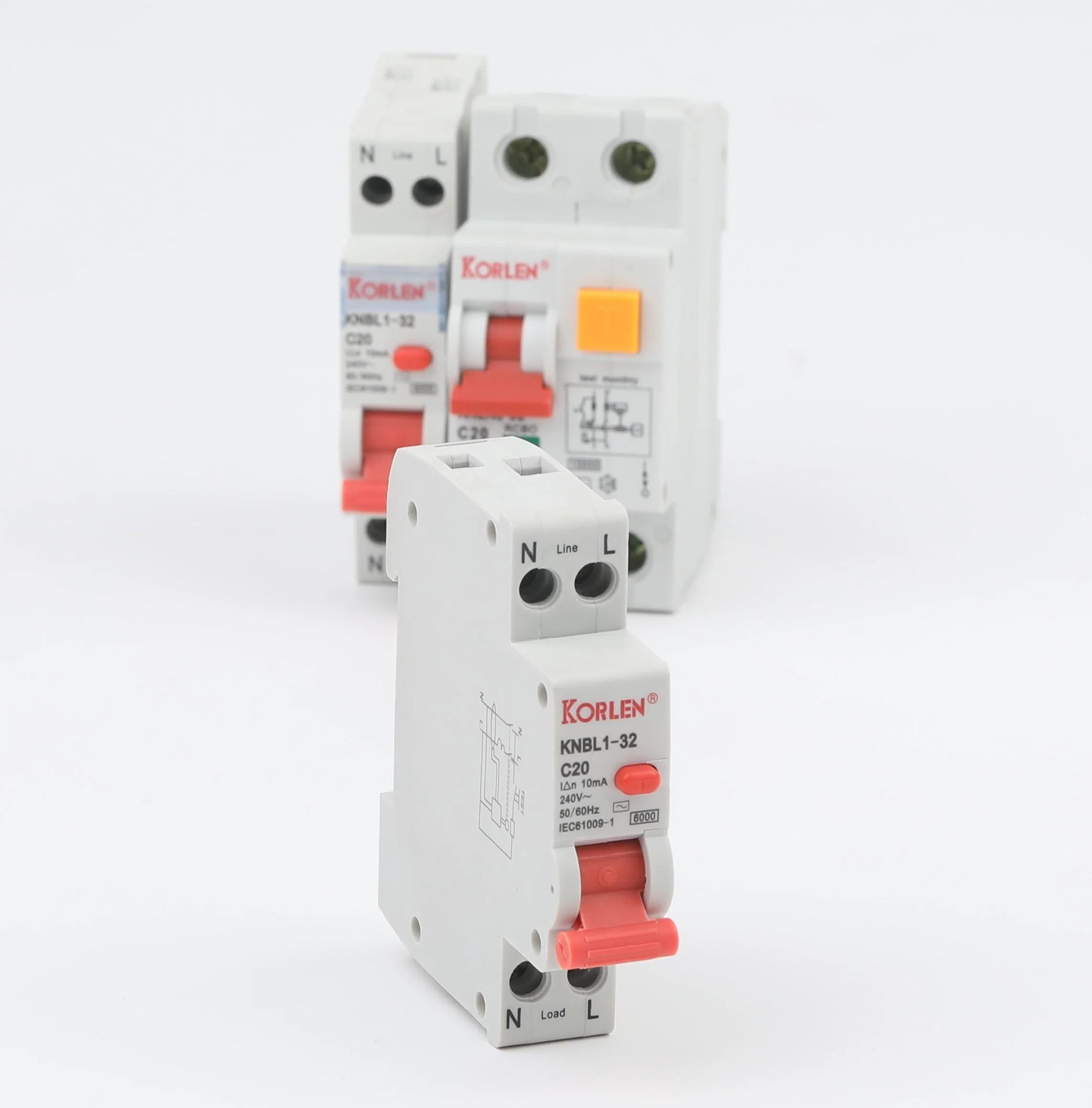 High Quality Mini RCBO Circuit Breaker 6ka (SEMKO) (KNBL1-32)