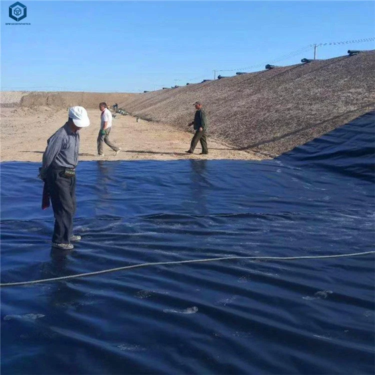 Plástico HDPE Pond Liner conchas de las aguas residuales Treament proyecto en Indonesia