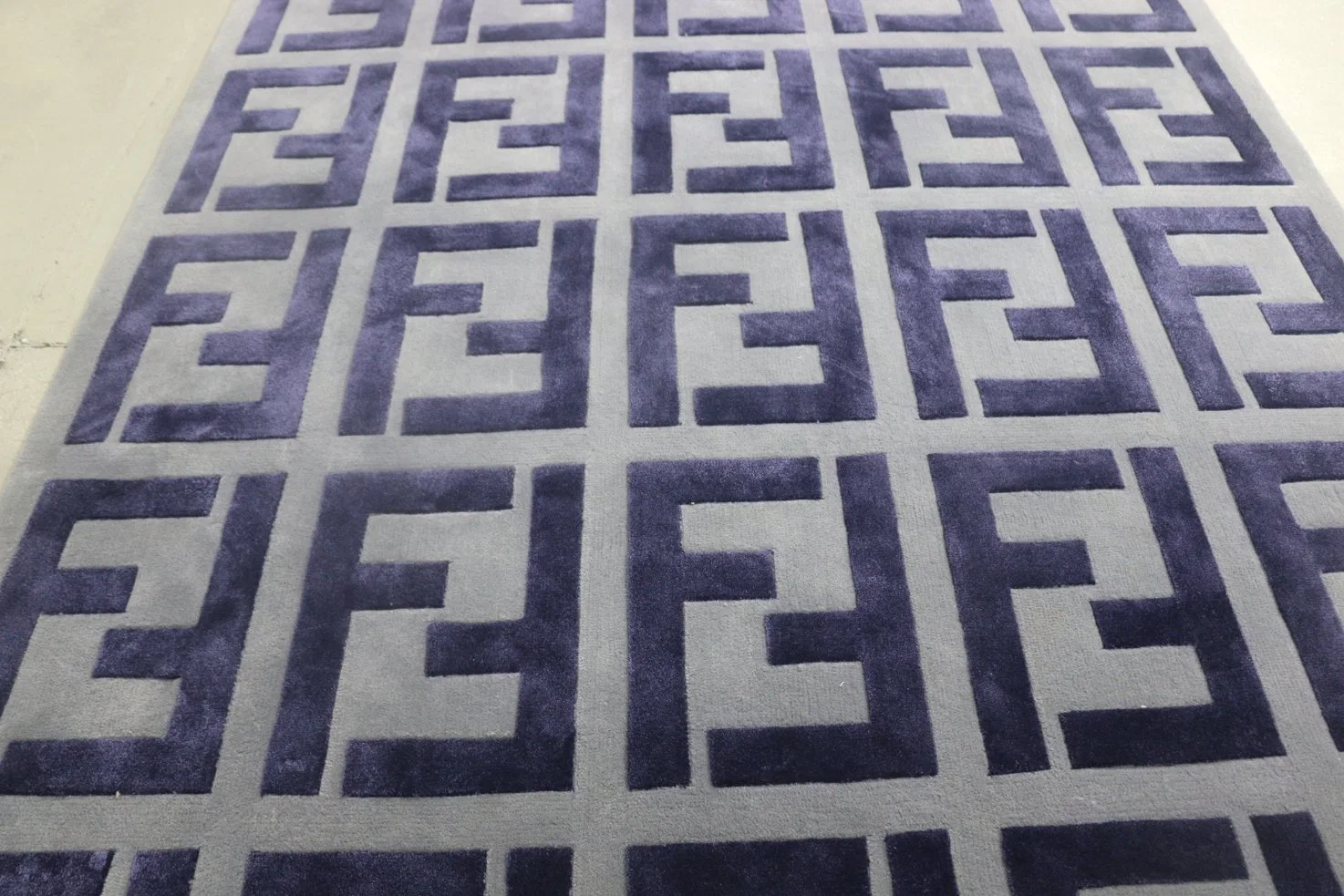 F de corte alto alfombra azul lazo bajo las Alfombras alfombras de lana