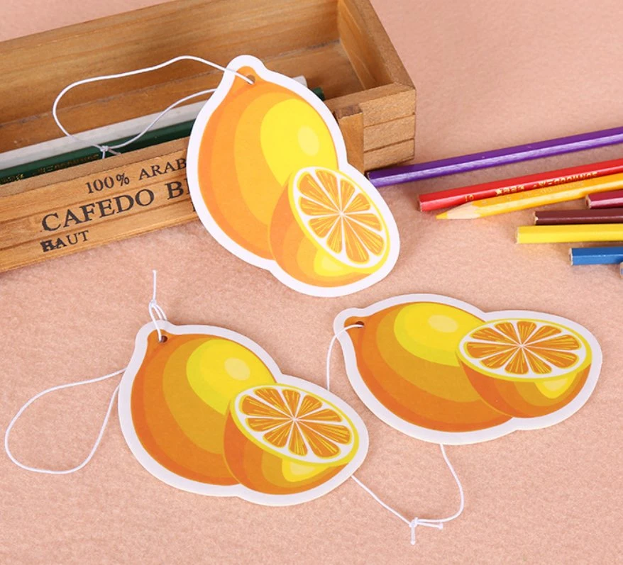 Custom Shape Printing Car Paper Perfume Hanging Air Freshener