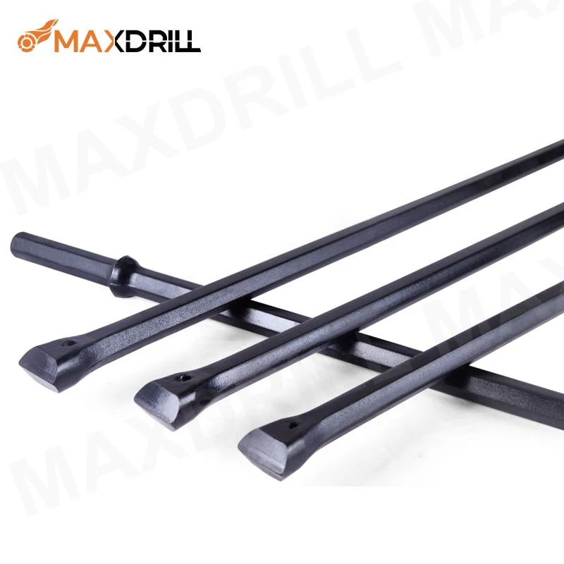 Maxdrill High Performance Hot Sale H22*108mm Shank Integral Drill Rod 800/1600/2400/3200/4000/4800mm Effective Length