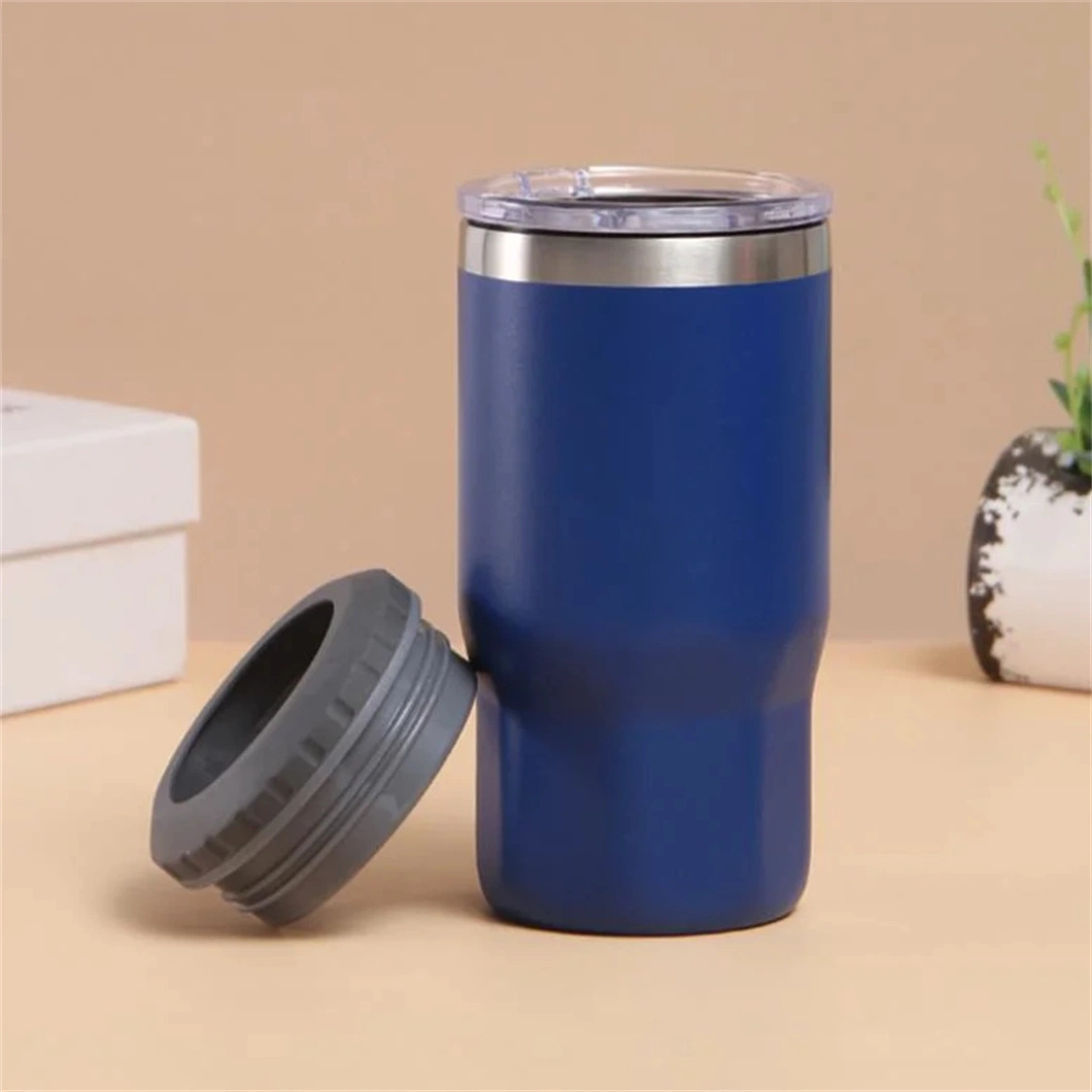 Stainless Steel 4 in 1 Can Cooler Double Wall Vacuum Insulated Multifunction Tumbler