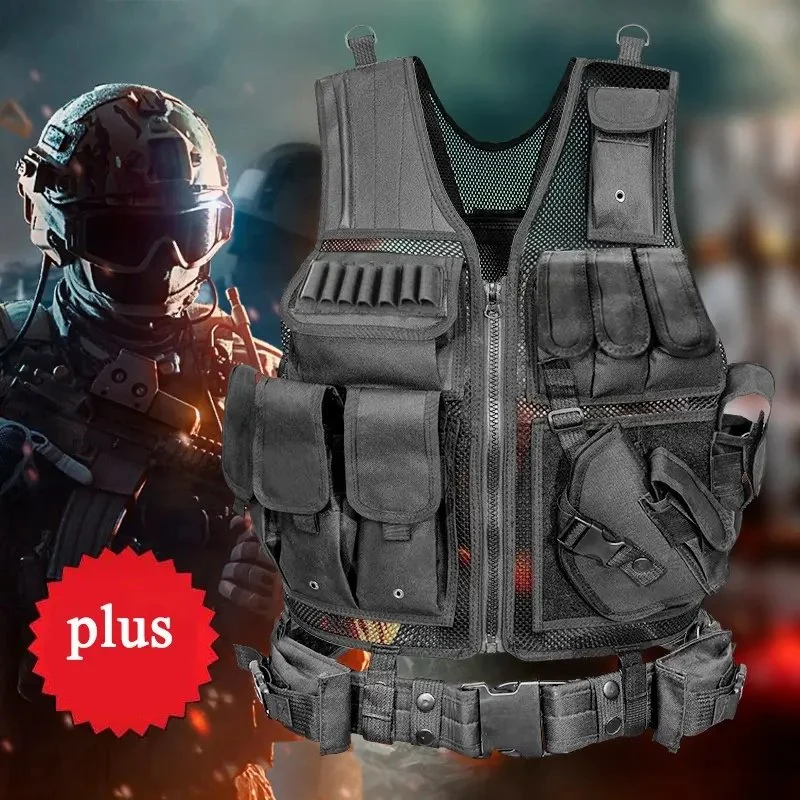 Outdoor Equipment Tactical Vest Mesh Stab Proof Breathable Vest Security Combat Tactical Vest