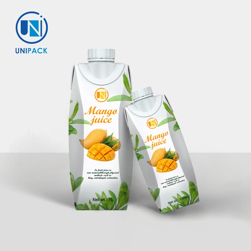 Unipack Prisma Cardboard Packaging Disposable Paper Box Custom Logo Printing for Beverage