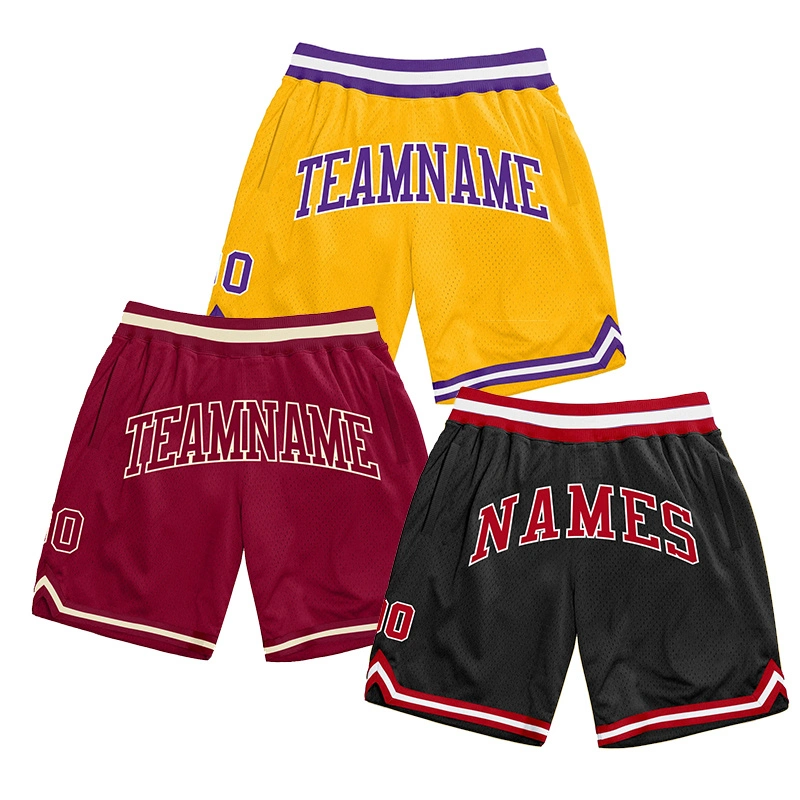 Fabrik Großhandel Custom Logo Throwback Basketball Short