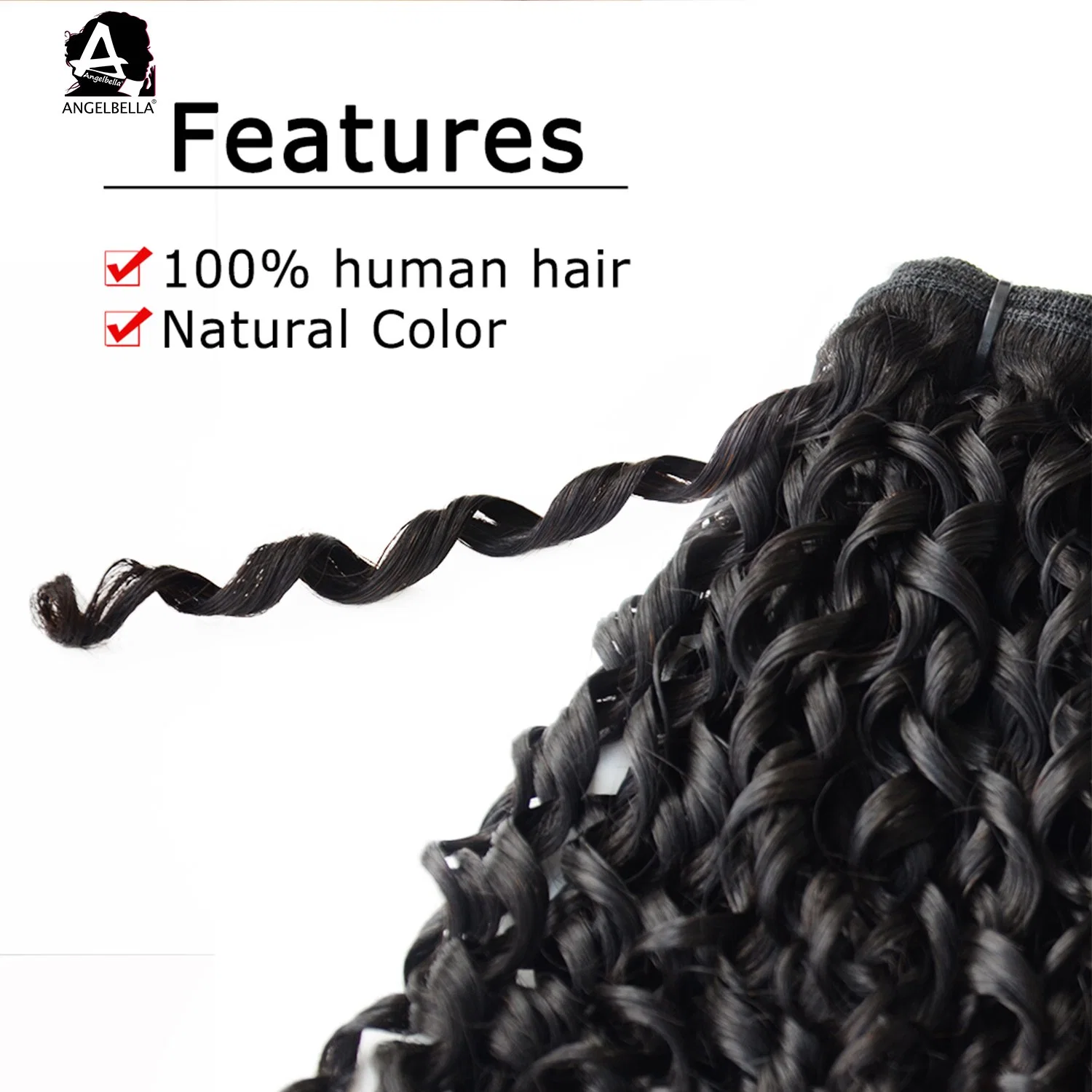 Angelbella Wholesale/Supplier Remy Cheap Brazilian Hair Pixie Curl Human Hair Weaving 100% Natural Hair
