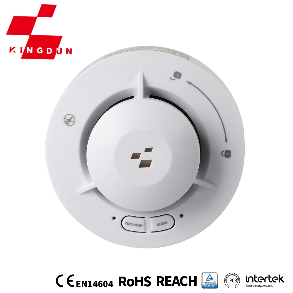 Linkable Smoke Alarm Home Security Photoelectric Fire Detector