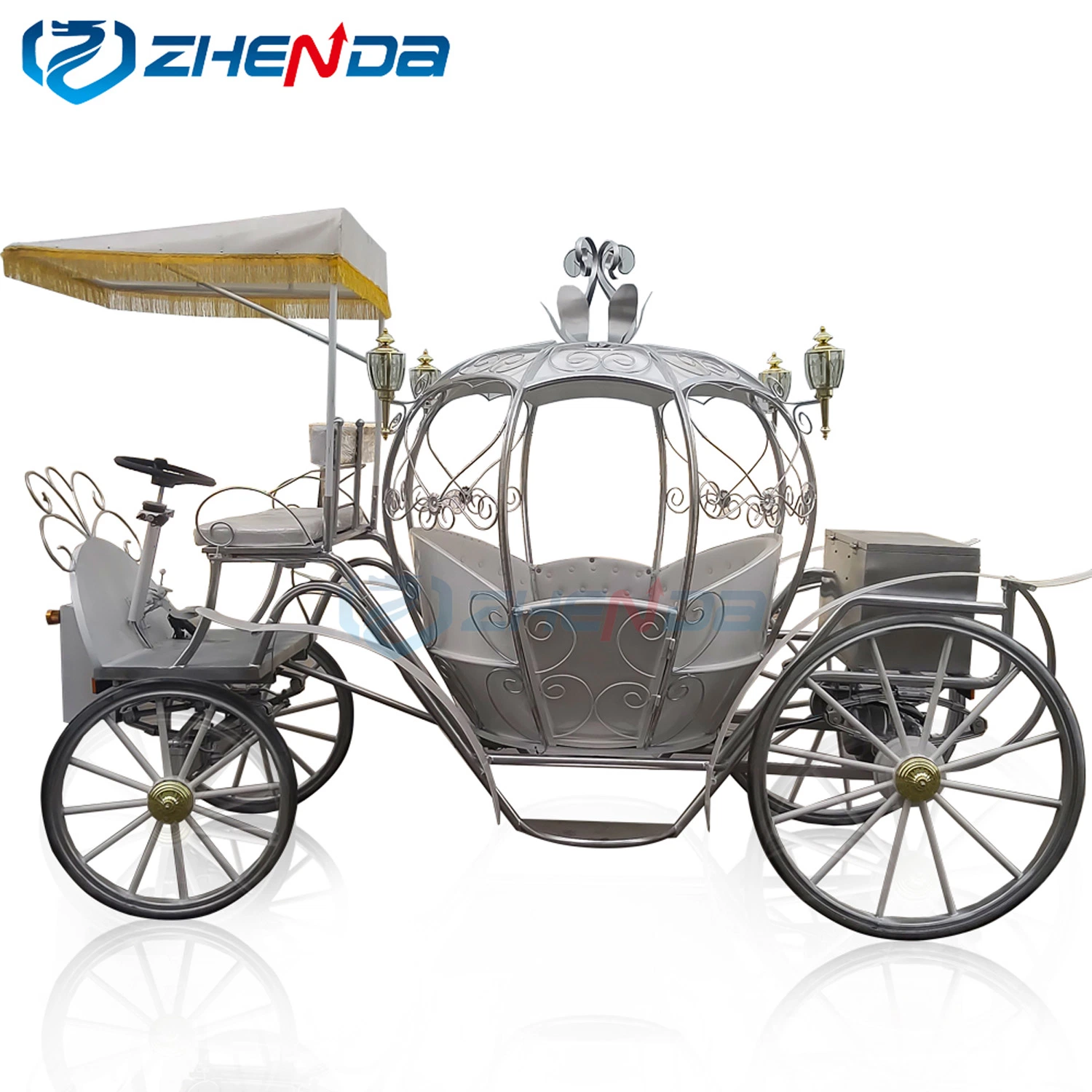 Elevador eléctrico de luxo Royal Passeios transporte transporte especial de casamento, Aluguer de carro de abóbora