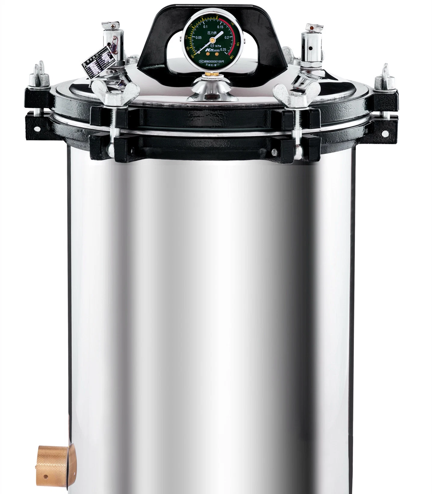 Full SUS 304 Stainless Steel Structure Yly-280b Portable Autoclave Sterilizer 30L