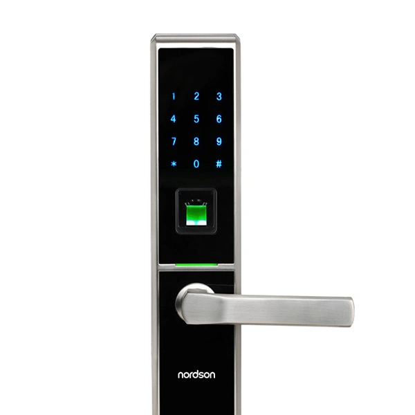 Neues Design Sicherheit - Fingerabdruck/Passwort/Karte/mechanischer Fingerabdruck-Kombination Smart Door Lock für Holztür
