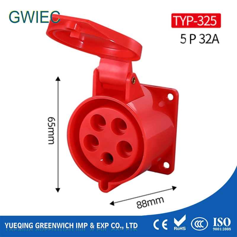 Electrical Gwiec Waterproof Connector Male Female Industrial Plug and Socket with Low Price