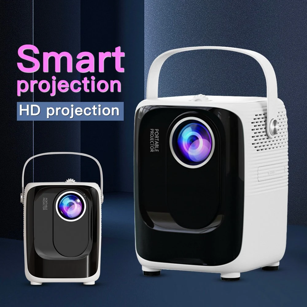 Smart WiFi Home Mobile 1080P holográfico LED DLP Mini portátil Projetor 3D projetor 4K para cinema em casa Android
