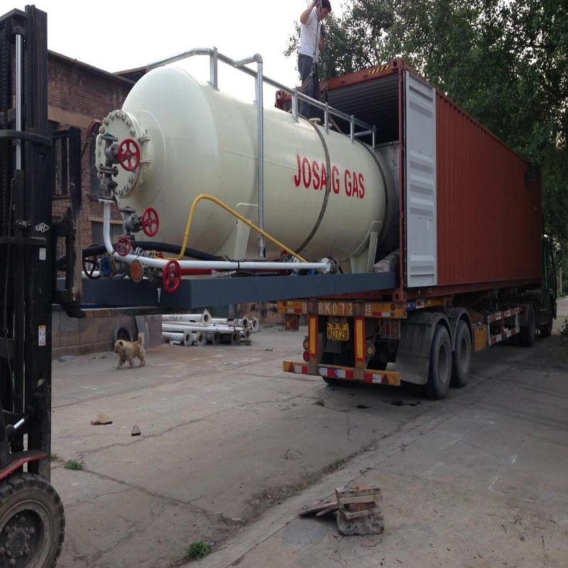 Movable Customized High Pressure Gas Trailer Storage Filling LPG Tank