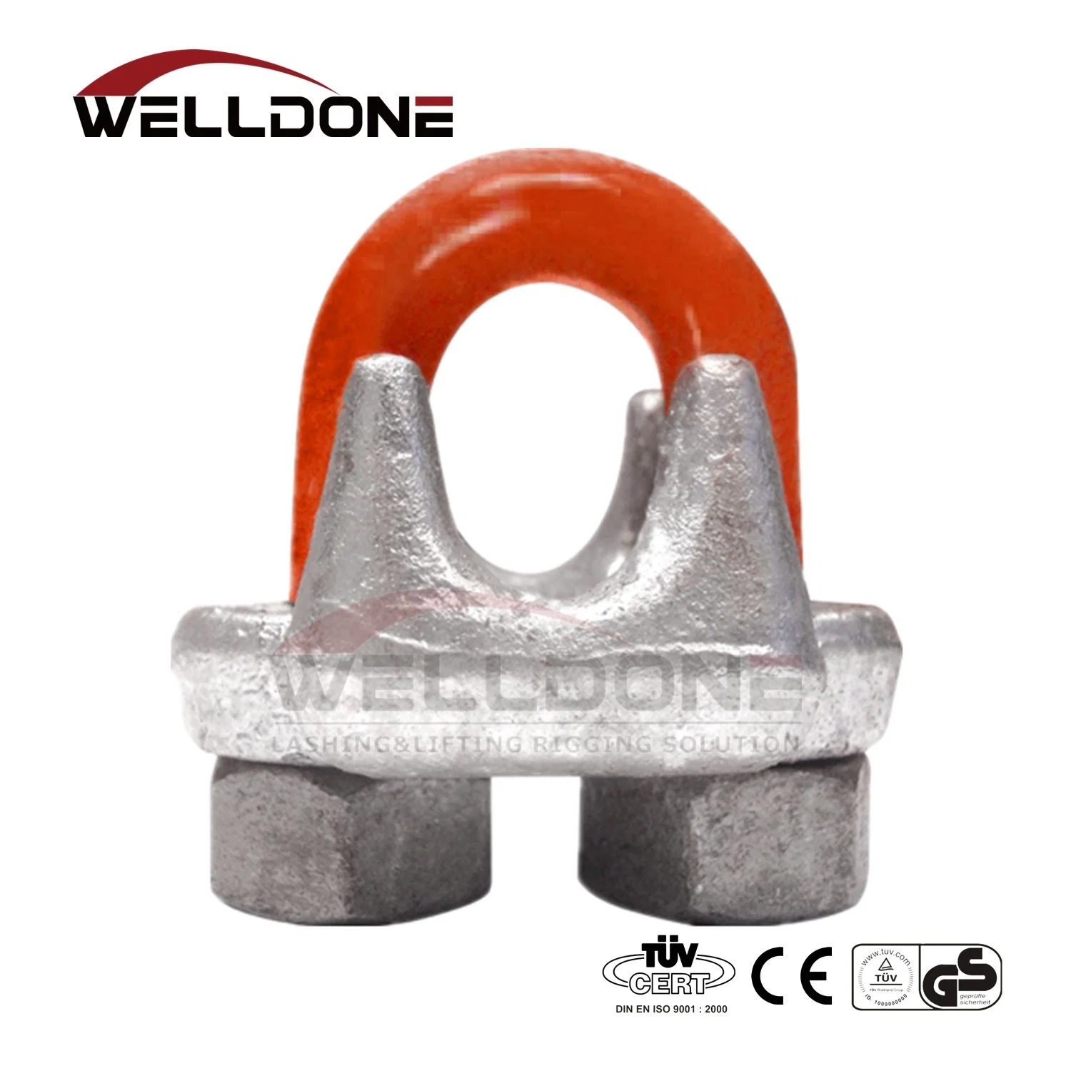 G450 Steel Galvanized Drop Forged Us Type Wire Rope Clip (CE, SGS, BV, ISO) Wire Rope End Fitting