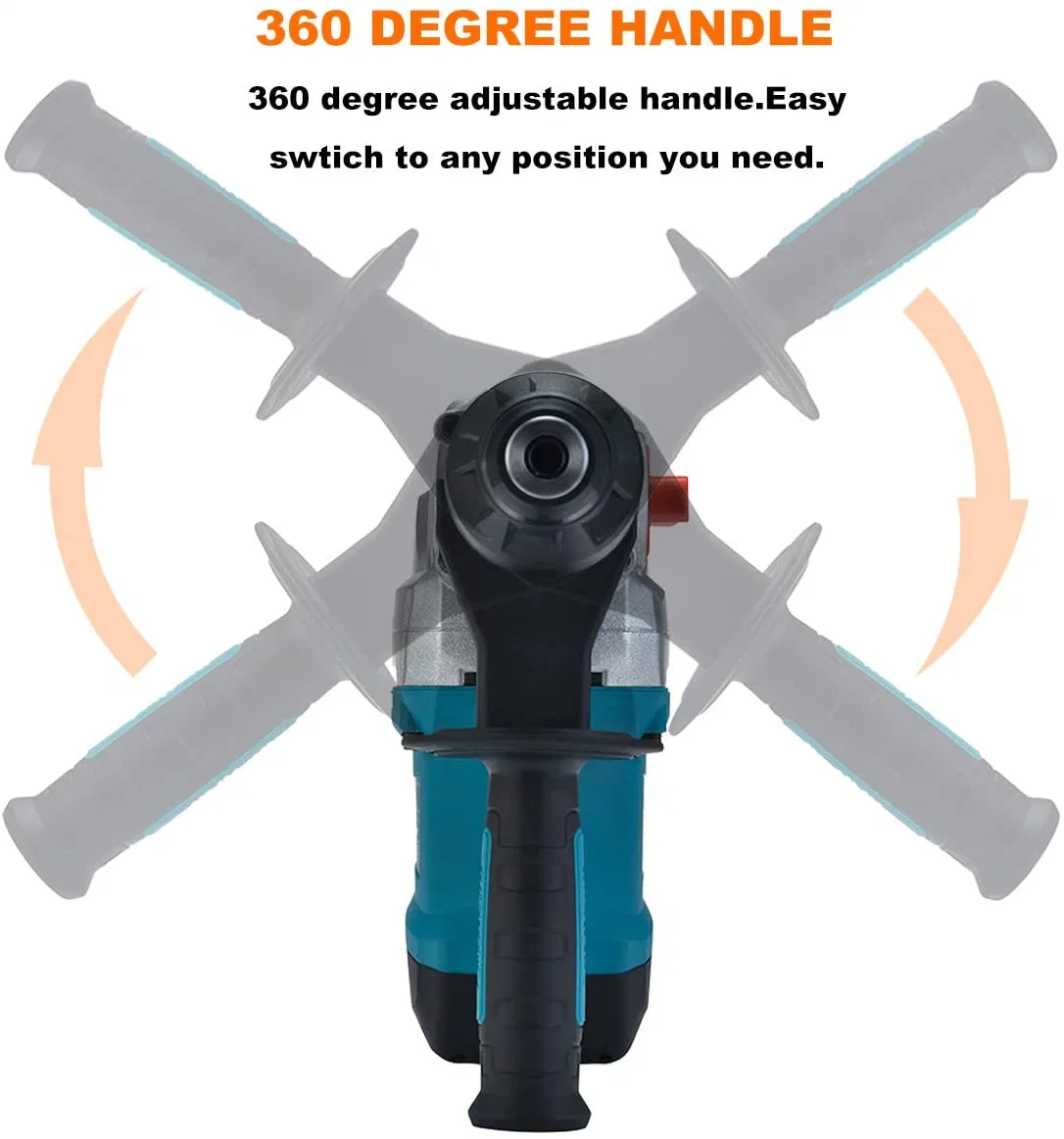 1500W Elektrische Bohrhammer Bohrmaschine für Beton, Holz und Stahl