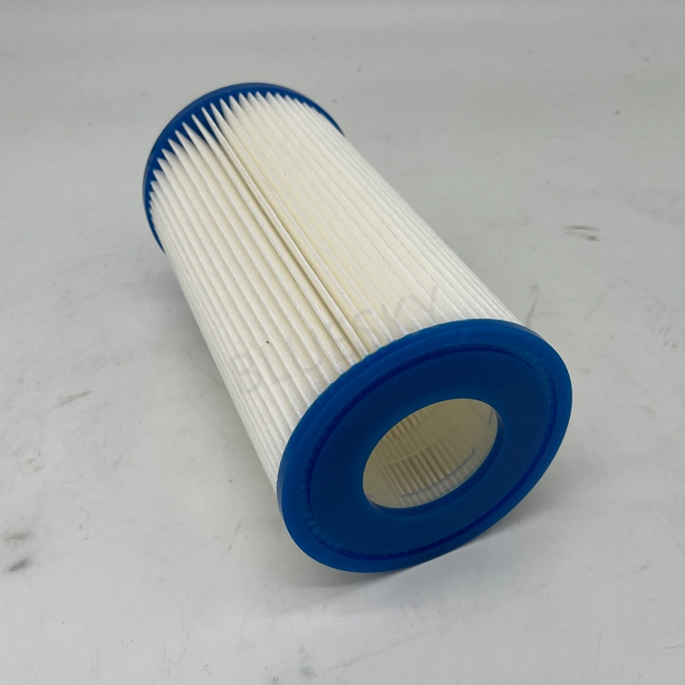 Blue Paper Pleated Water Filter Cartridge 8 Inch Standard Swimming Pool Filter