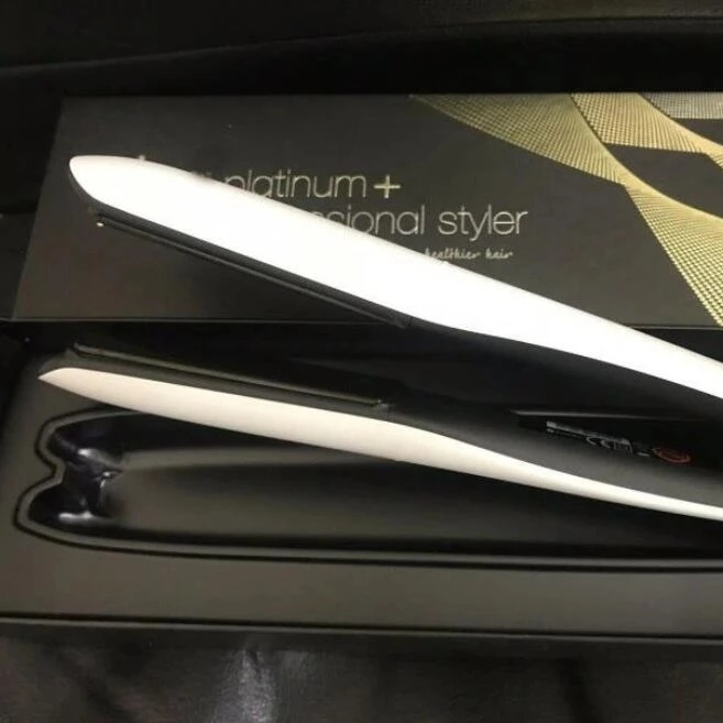 Platinum Plus + Secador de pelo profesional de las planchas styler plana moldeador de hierro herramienta de pelo estilo de alta calidad color negro.