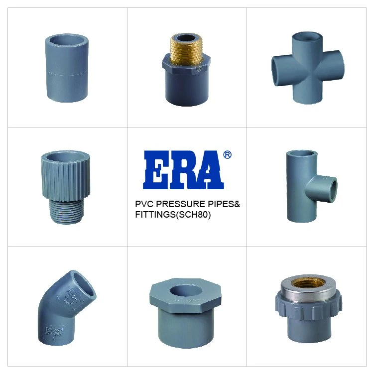 Era NSF UPVC Sch80 Pipe Fitting Male Adaptor with Brass with ASTM D2467 for Upc