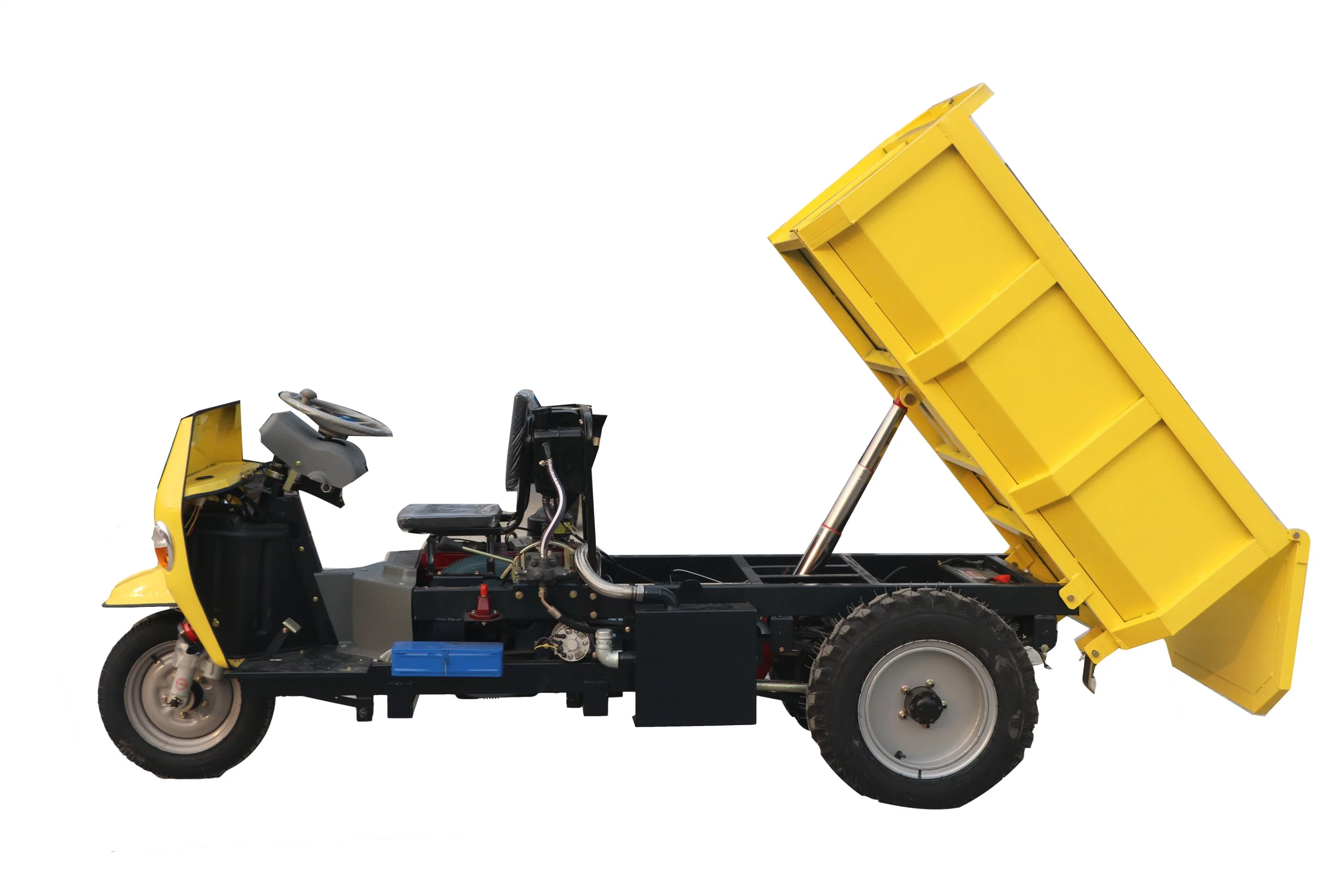 Mini Dumper Elektro Three Wheels Load High Power Tricycle Motorcycle Diesel Garbage Underground Dumper Trucks