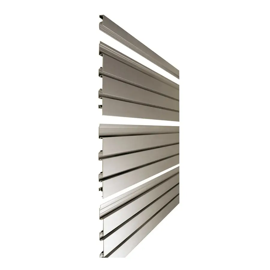 Melamine Slatwall PVC Aluminum Slat MDF Slatwall Display Panel for Hooks Slat Prong Shop Fitting