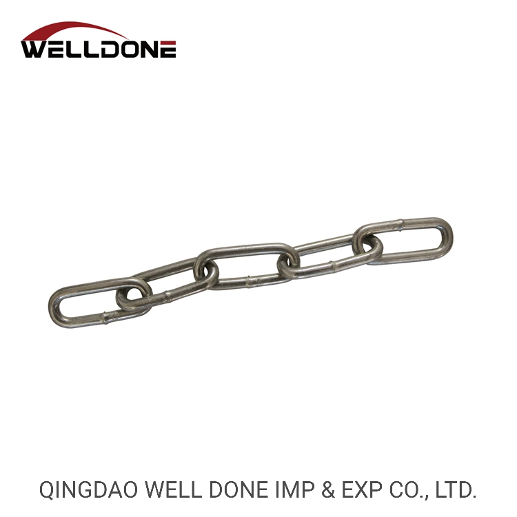 DIN763 Galvanized/Stainless Steel Welded Long Link Chain