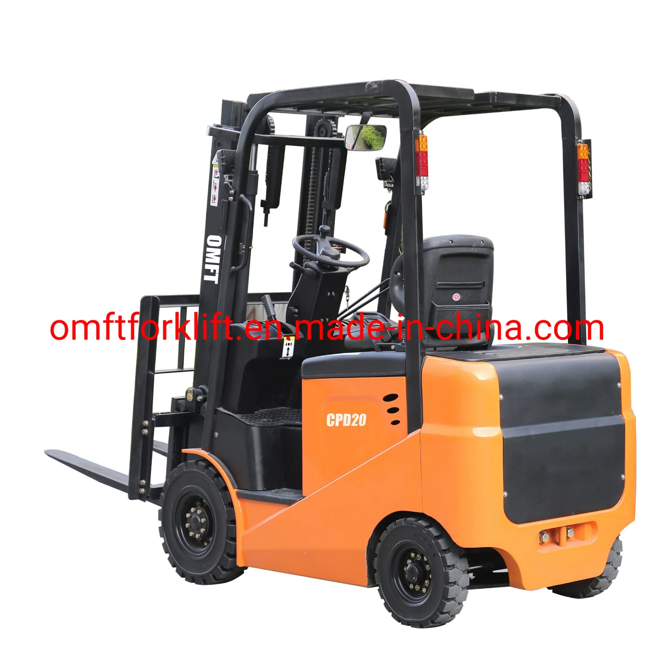 2ton 2000kg Cpd20 4 Wheels Smart Mini Battery Counterbalanced Electric Forklift Truck Ce ISO