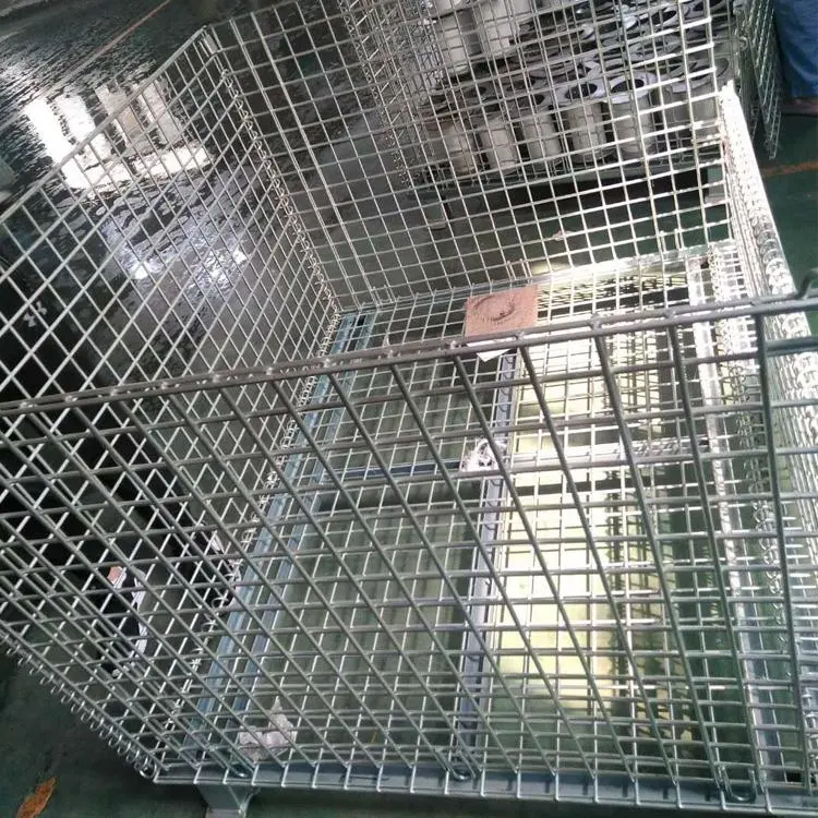 Galvanized Foldable Cage/Steel Wire Mesh Cage/Pallet Storage Box