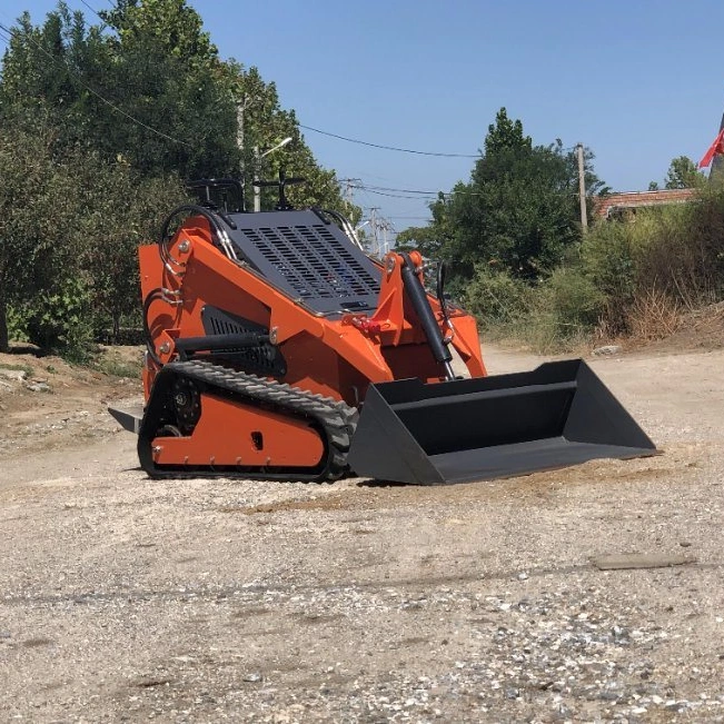 Small Mini Cheap Skid Steer Diesel Loader with Bucket Different Attachment Bagger