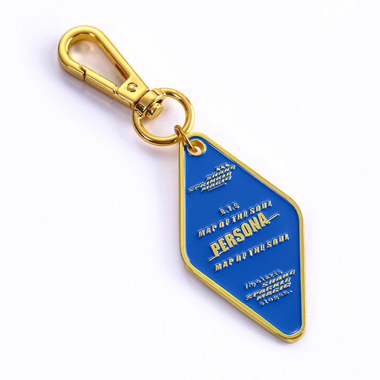 China Manufacturer Personalized Hotel Keychains Soft Enamel Motel Keychain Custom