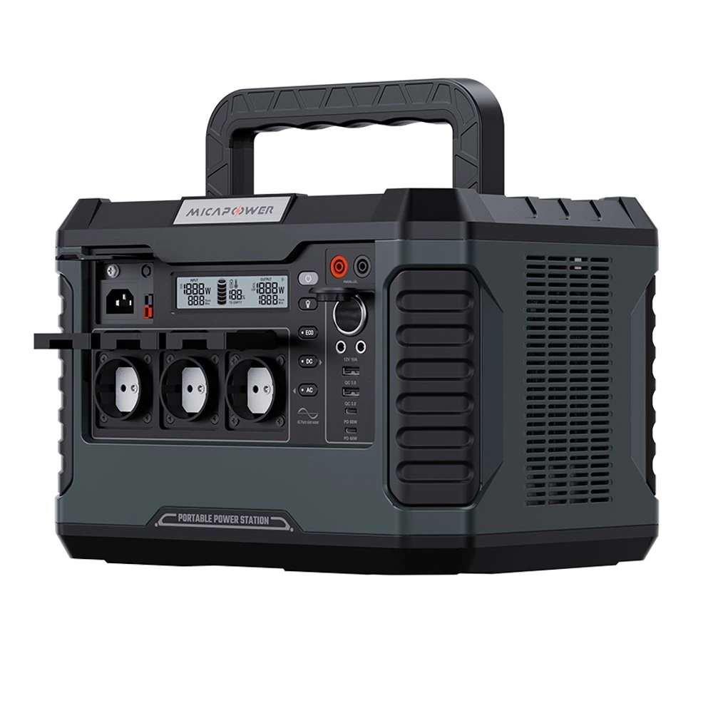 Emergency Backup UPS 1500W 1800W 2000W Portable Power Station Large Power Capacity Power Supply New Style Europe USA AC Output