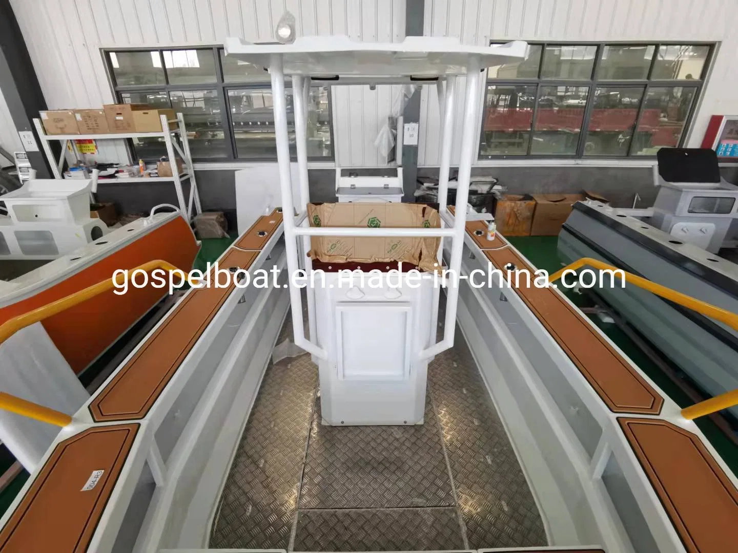 Gospel Boat 20ft/6m Consola central de aluminio lancha motora/lancha motora al aire libre