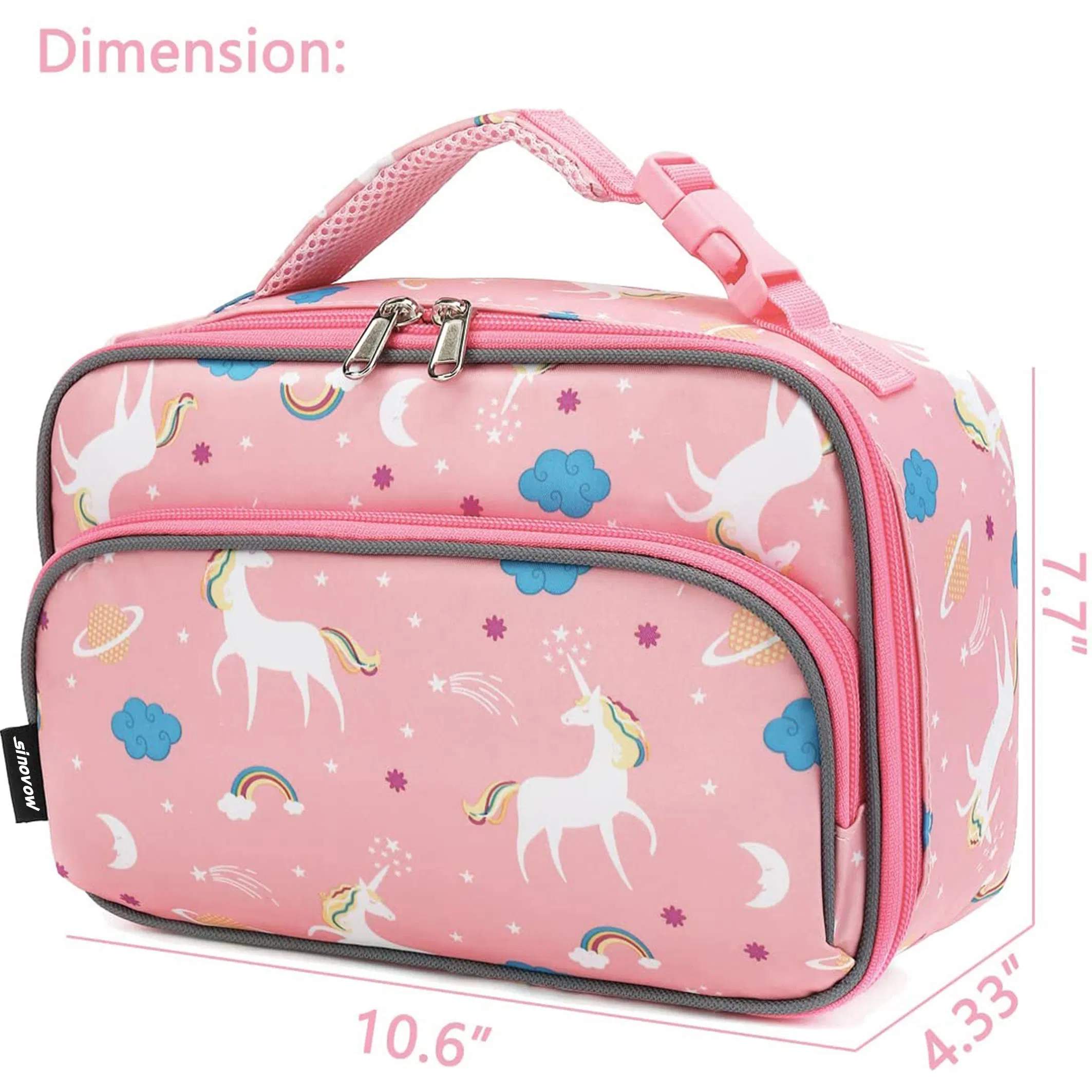 Kids Lunch Box Insulated Soft Mini Cooler Bag Back to School Thermal Meal Tote