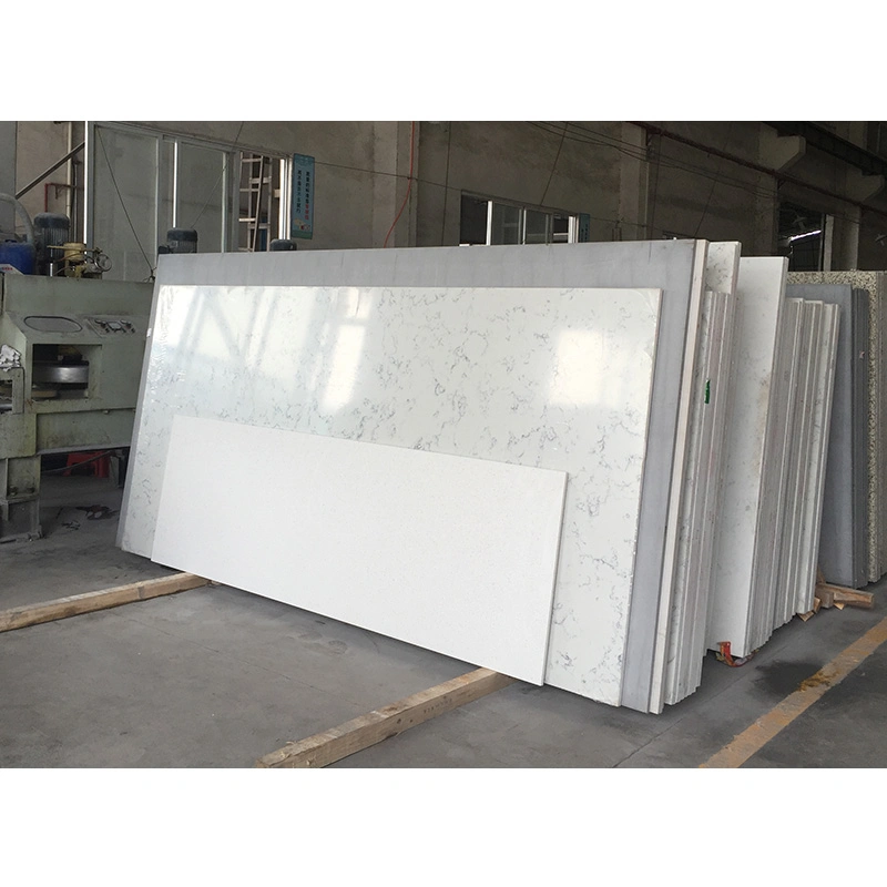 2022 Carrara Engineering Quartz Stone for Kitchen Coutertop Manufacturer Base in China