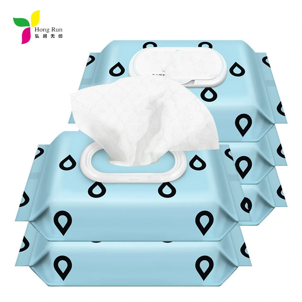 Customized Wet Wipes Manufacturer Nonwoven Cleaning Cloth Disposable White Cleaning Wet Wipes Baby Adult Wipes