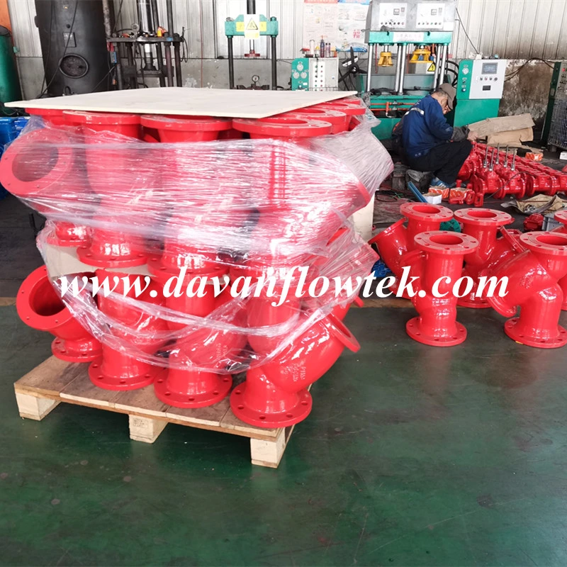 Red Strainer China Factory Y Strainer DN100 Pn10 Y-Strainer Ductile Cast Iron Ggg50 Stainless Steel Y Strainer SS304 Screen Strainer Filter Cast Iron Y Strainer