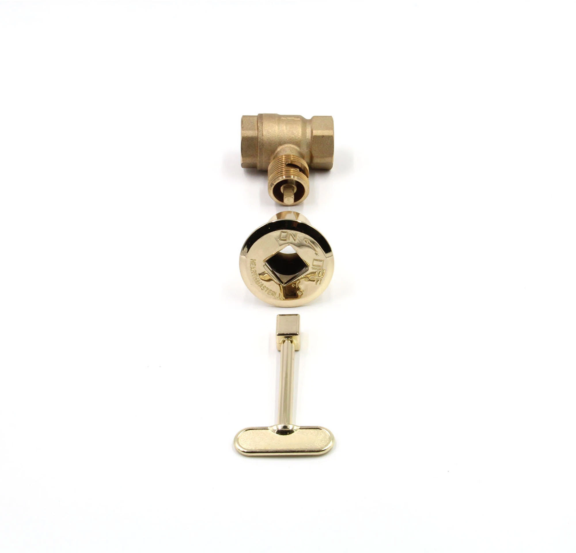 Brushed Nickel Plated Zinc Log Lighter Flange Gas Valve Accessory