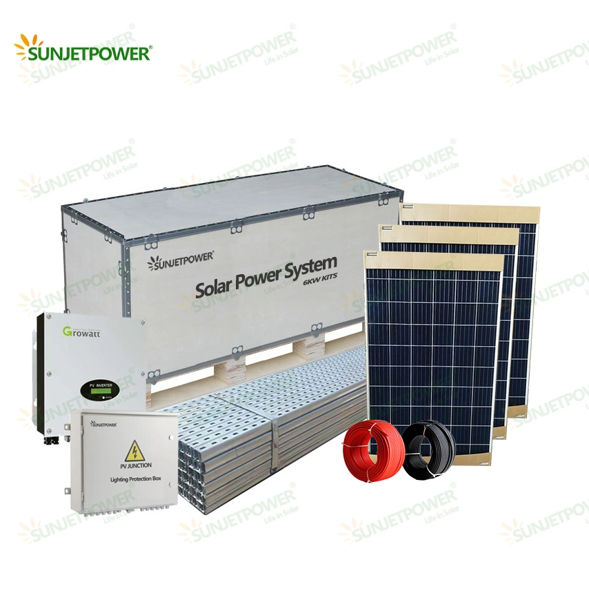 La energía solar fotovoltaica sistema inversor de la casa de 2kw de 1kw 3kw 5kw 6kw 8kw de cuadrícula de 11kw de 10kw Sistema de Energía Solar