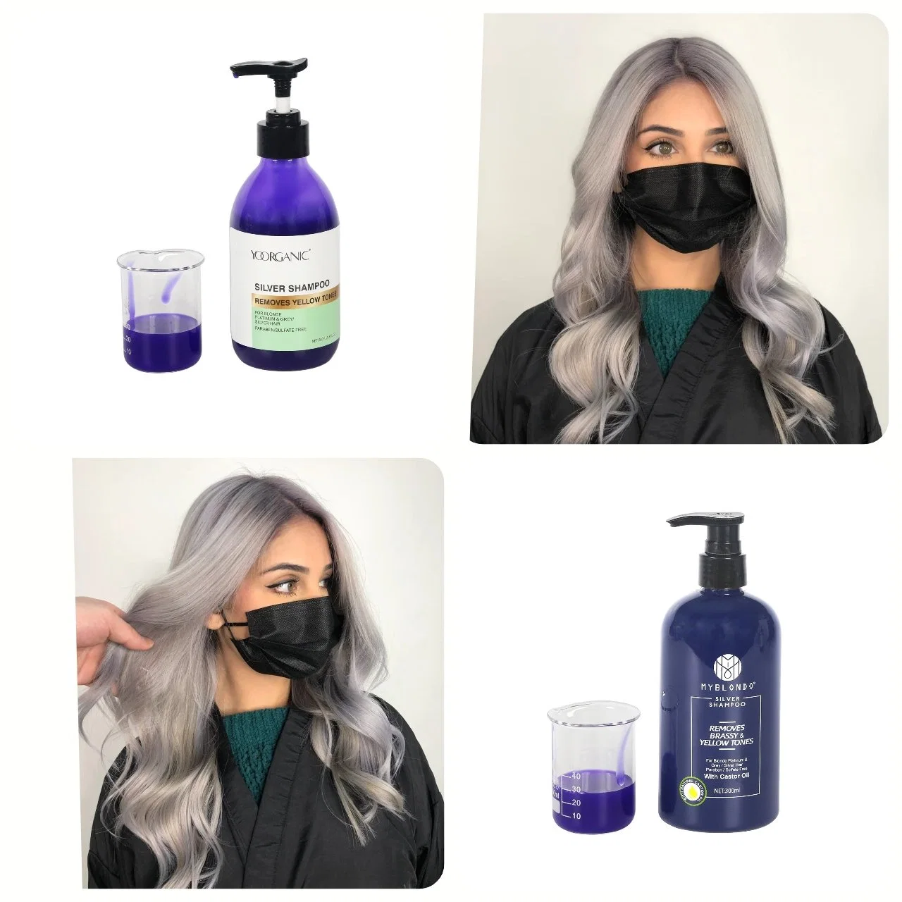 Factory Wholesale/Supplier Silver Hair Shampoo Salon Special Purple Shampoo