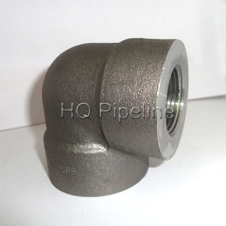 Stainless & Carbon Steel ANSI B16.11 Threaded Pipe Fittings Forged 90 Degree Thread Elbows