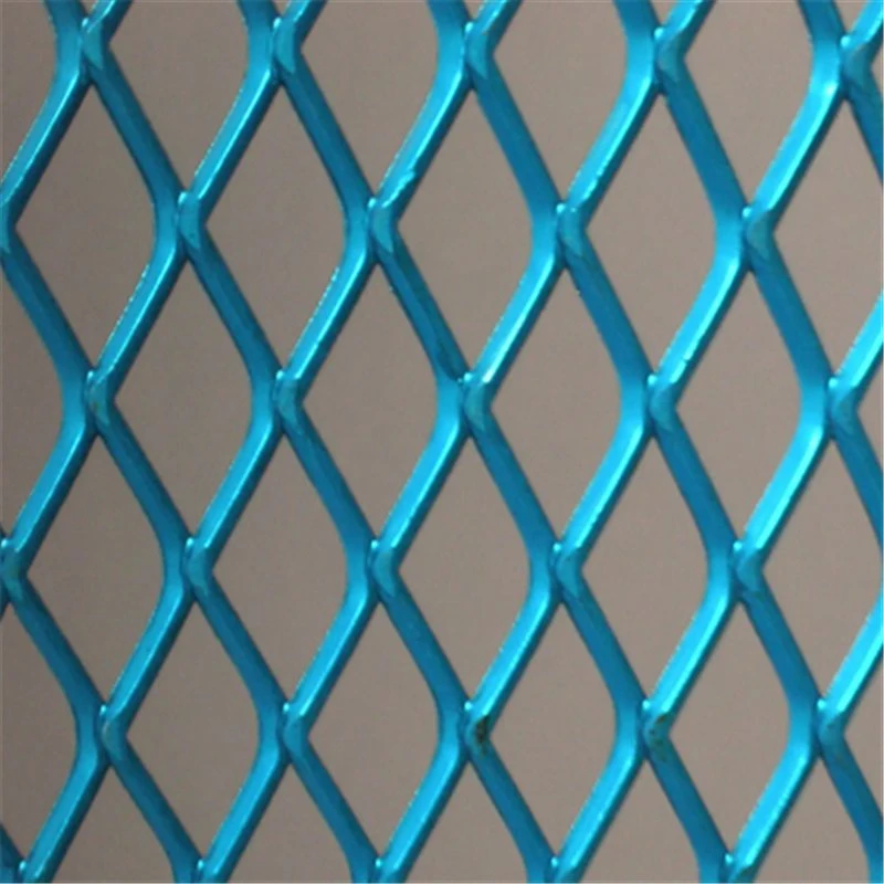 PVC Coated Yellow Painted Expanded Metal Wire Mesh in Roll