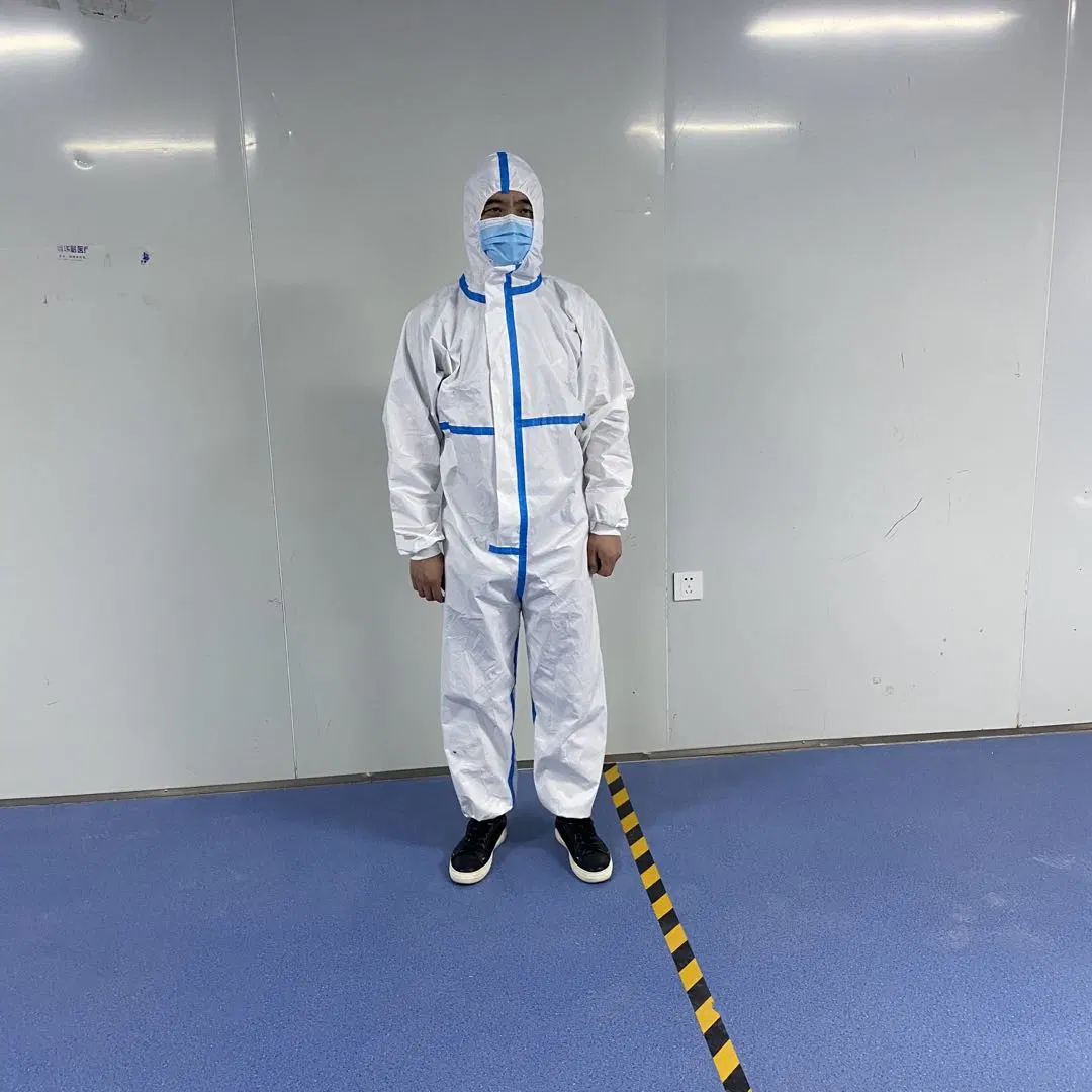 Vestuário de proteção descartável vestuário de trabalho vestuário de mercadorias perigosas Suit Isolation Suit