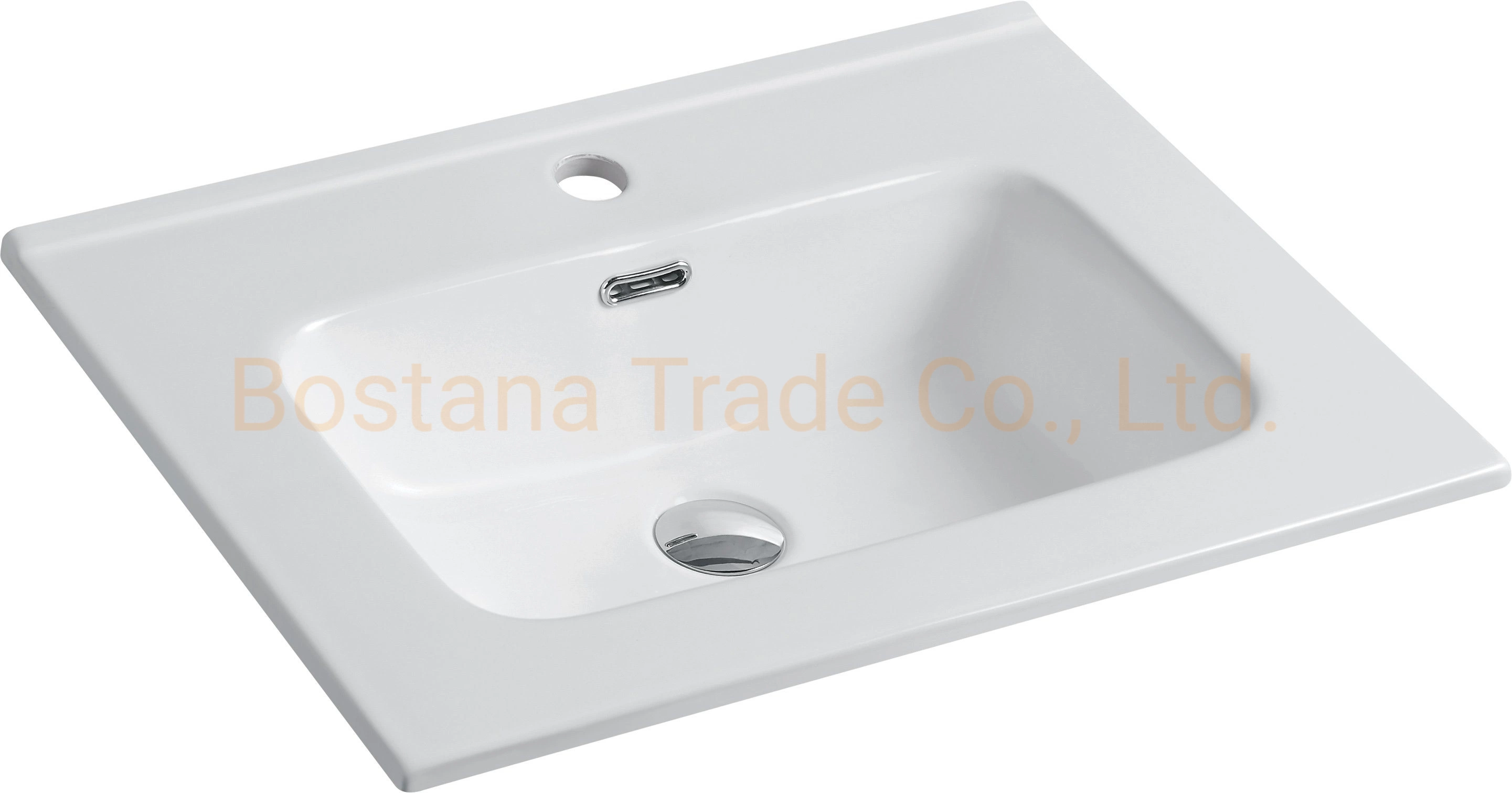 Modern Cabinet Countertop Rectangular Wash Hand Bathroom Sink Sanitaryware Basin