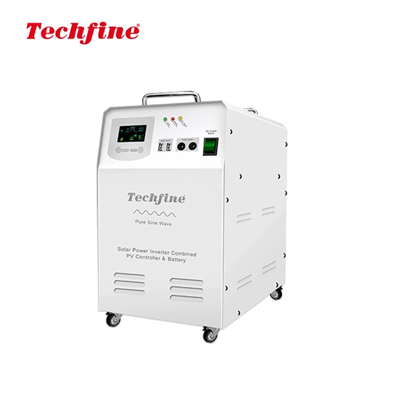 Techfine 12V 1.5kw 100ah Outdoor Camping RV Solar Power Generator Low Frequency 1500W Portable Emergency Power Supply