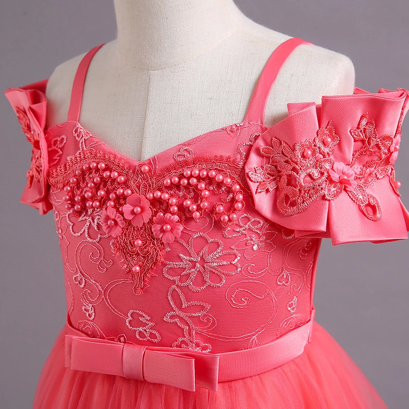 Baby Clothes Fluffy Party Dress Ball Gown Embroidered Lace Children Apparel China Wholesale/Supplier