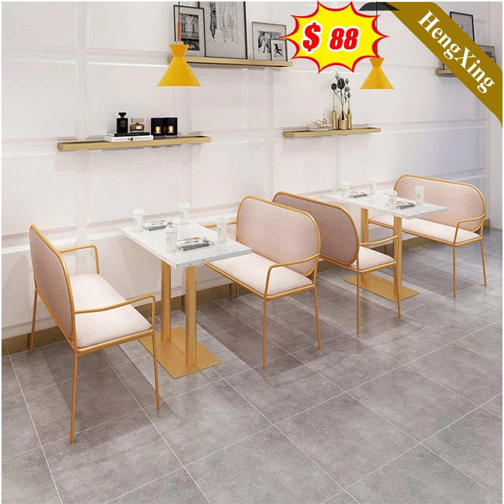 New Metal Simple Low Prices Customized Size Wooden Table Set Dining Room Table with Chair