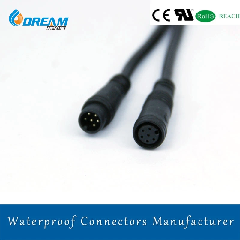 M8 4 Core Shared Bicycle Male Female Electric Waterproof Cable Connector