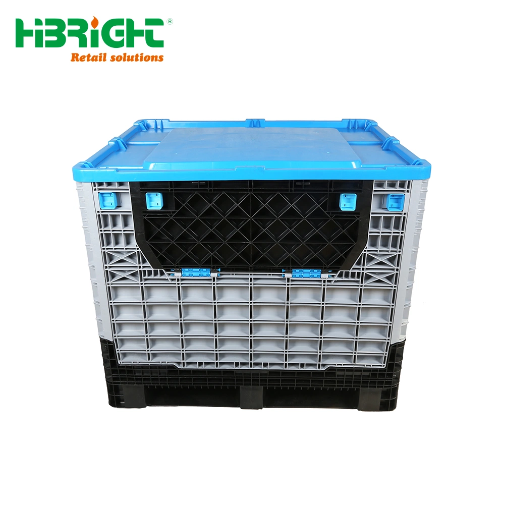 Heavy Duty Warehouse Storage Equipment Heavy Duty Collapsible Plastic Pallet Box Cage Container