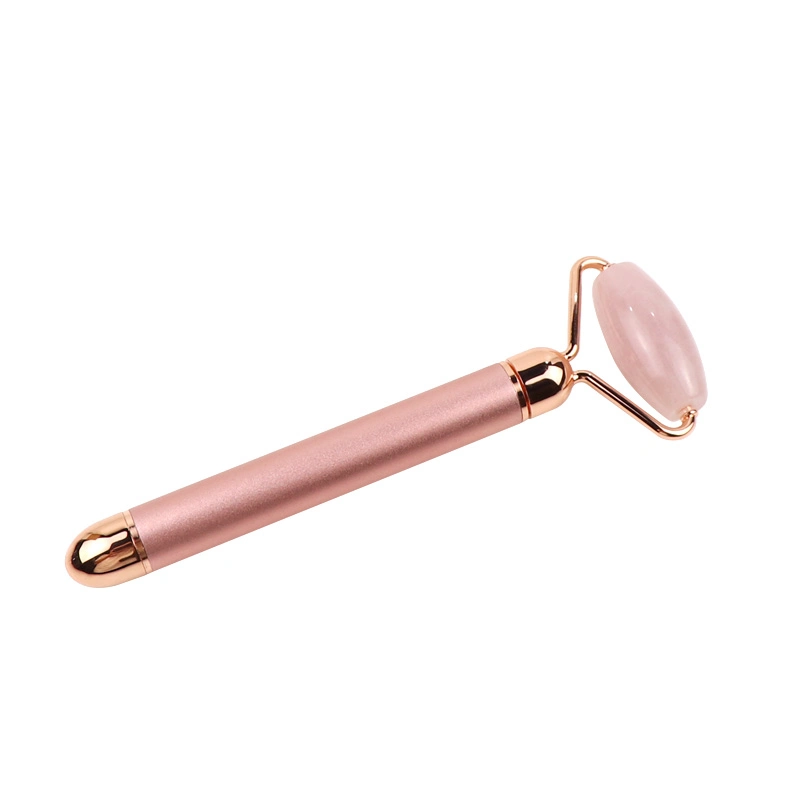 Plated Jade Vibration Energy Beauty Bar Massager Anti-Aging Eye Wrinkle Eraser Roller Stick